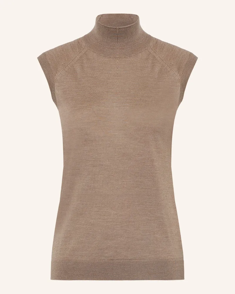 HUGO BOSS Stricktop Fipini beige Hellbraun