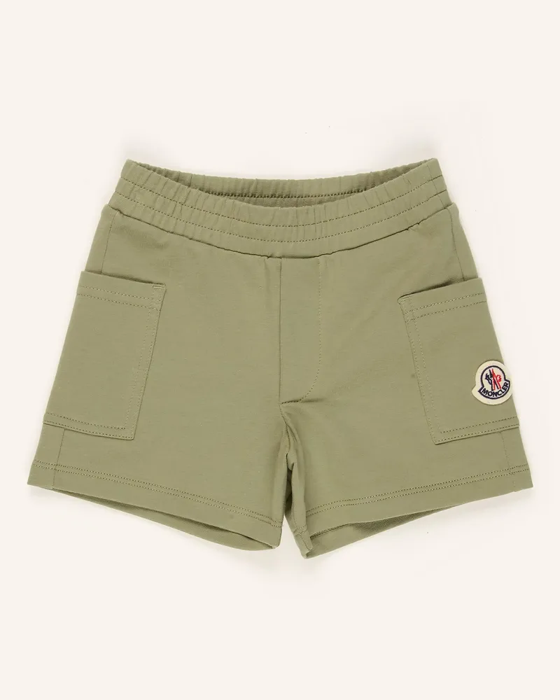 Moncler Sweatshorts gruen Oliv