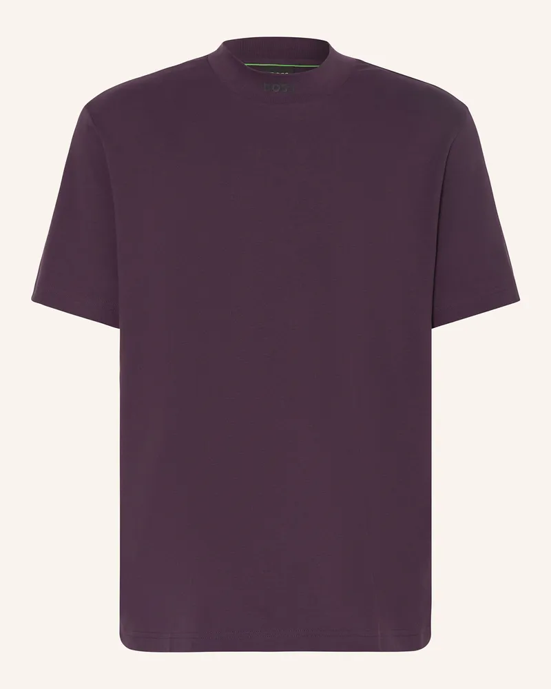 HUGO BOSS T-Shirt COLLAR ZONE Dunkellila
