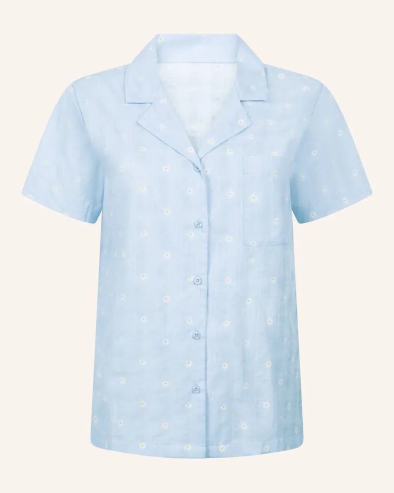 Hunkemöller Schlafshirt Woven blau Blau