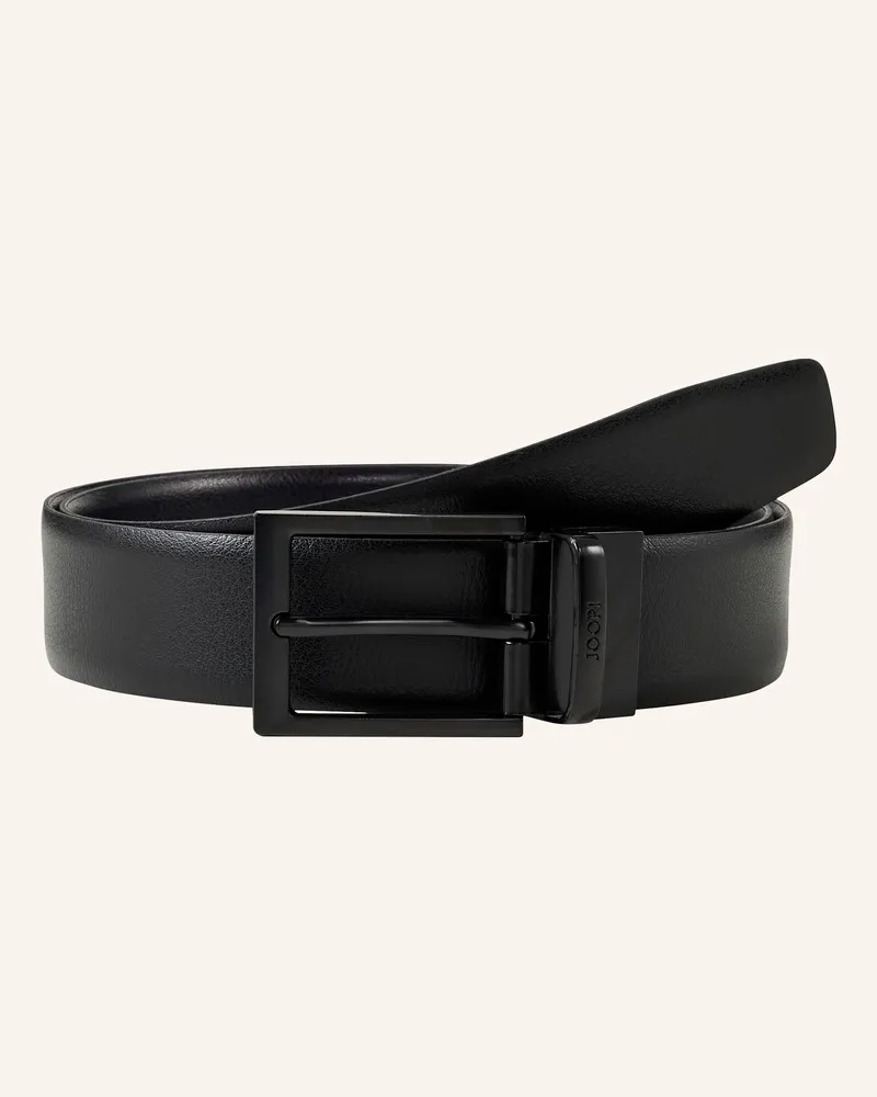 JOOP! Ledergürtel blau Dunkelblau