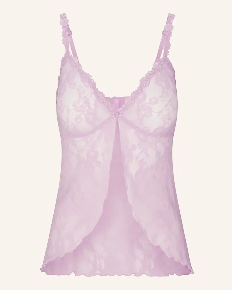 SKIMS Lounge-Top Stretch Lace pink Baby