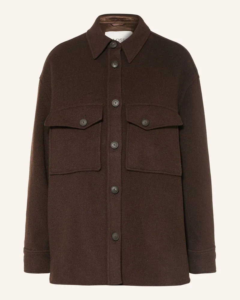 Closed Overshirt braun Dunkelbraun