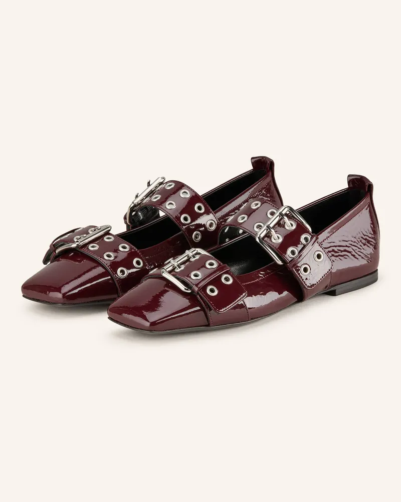 Kennel & Schmenger Mary-Jane-Ballerinas LEILA Dunkelrot