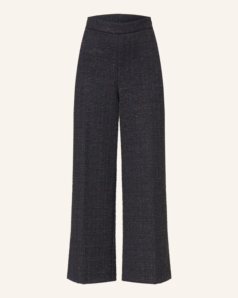 Joseph Ribkoff Marlenehose Aus Tweed Mit Glitzergarn blau Dunkelblau