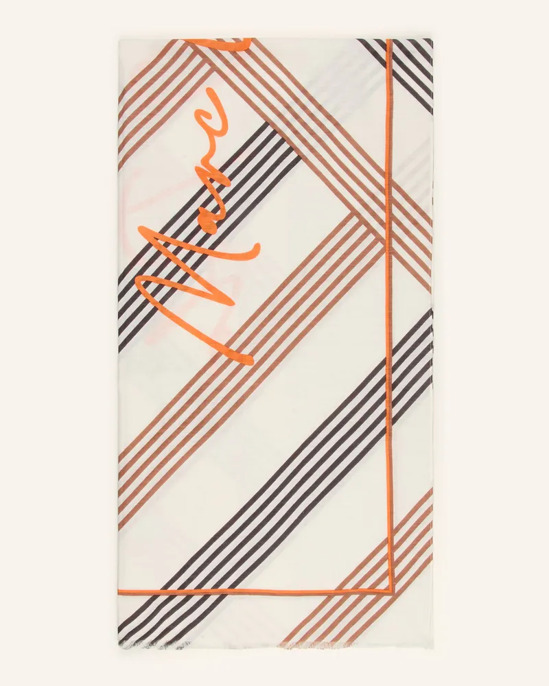 Marc O'Polo Schal Mit Leinen weiss Creme