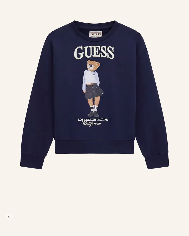 Guess Sweatshirt blau Dunkelblau