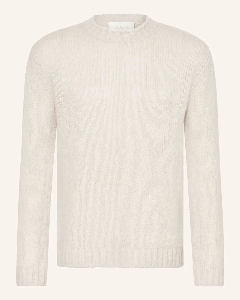 Juvia Pullover Robert Aus Merinowolle weiss Creme