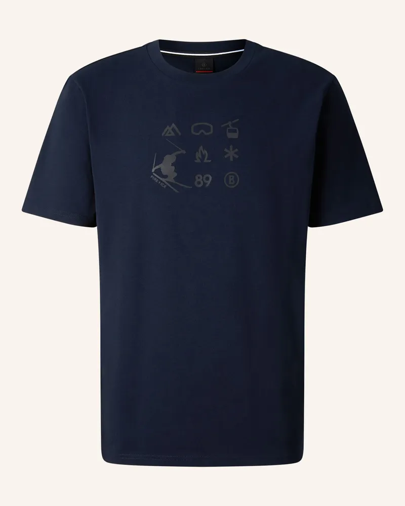 Bogner Fire & Ice Baumwoll-T-Shirt Mick blau Dunkelblau