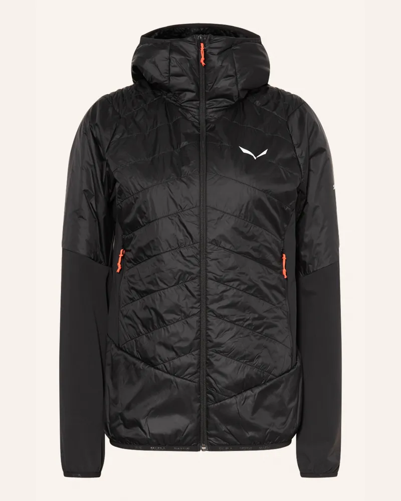 Salewa Hybrid-Jacke Ortles schwarz Schwarz