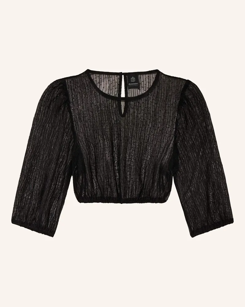 Hammerschmid Dirndlbluse Cleo schwarz Schwarz