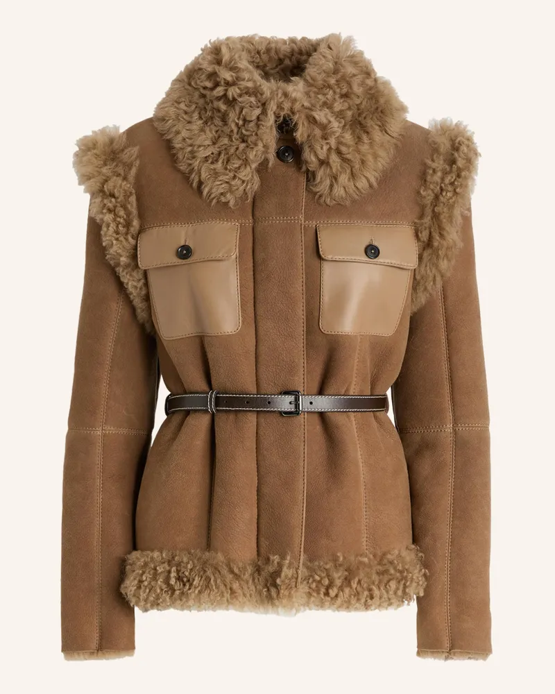 HIGH Lederjacke SIESTA Beige