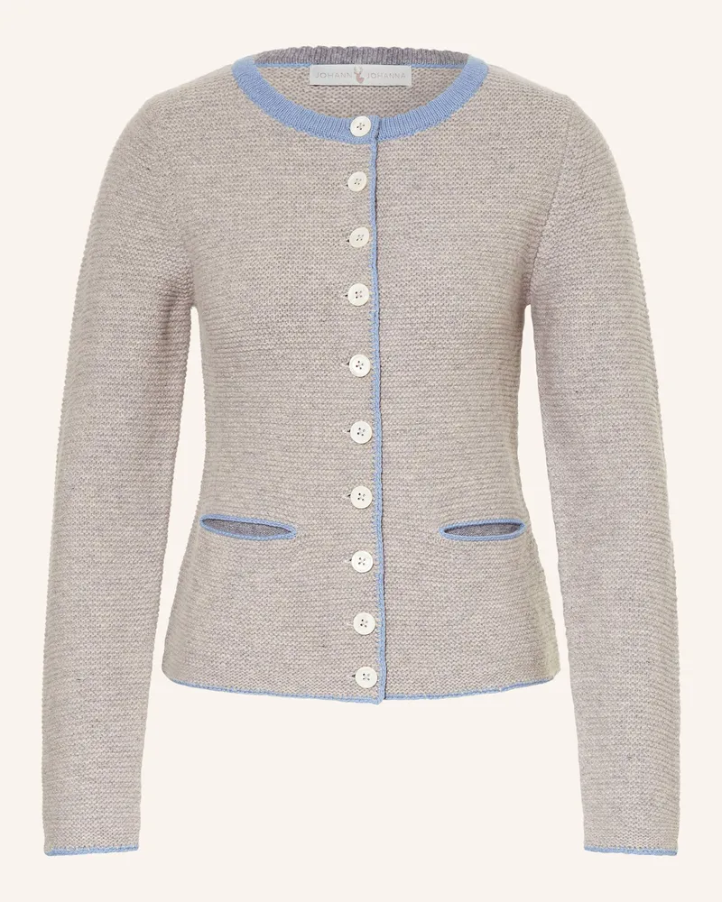 Johann & Johanna Strickjanker beige Hellgrau