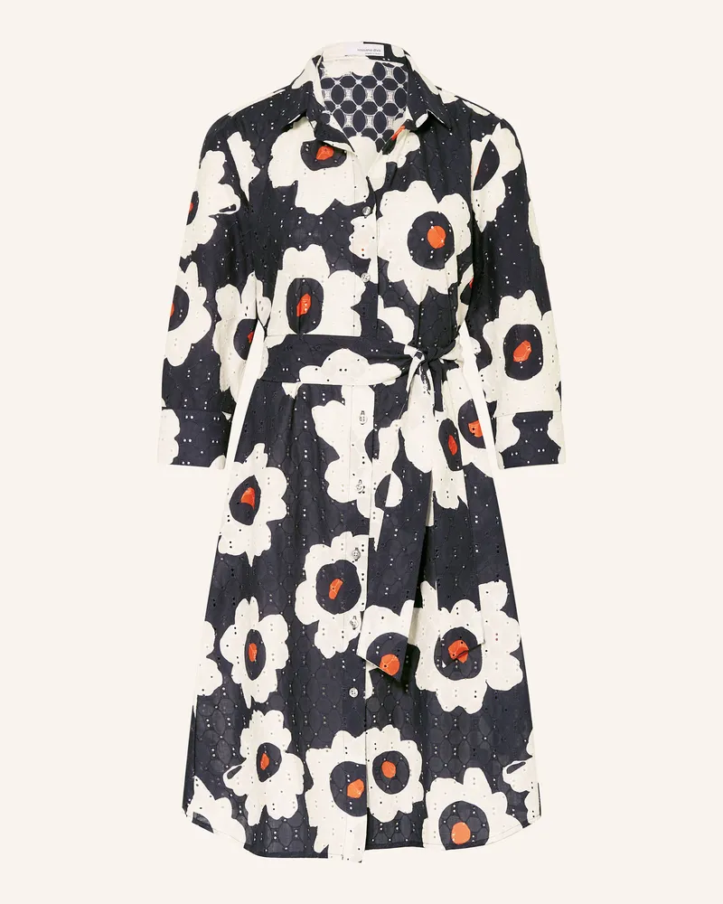 Rossana Diva Hemdblusenkleid Embroidery Aus Lochspitze blau Dunkelblau