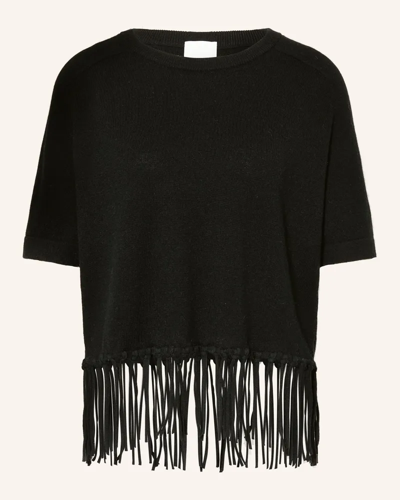 ALLUDE Strickshirt Schwarz