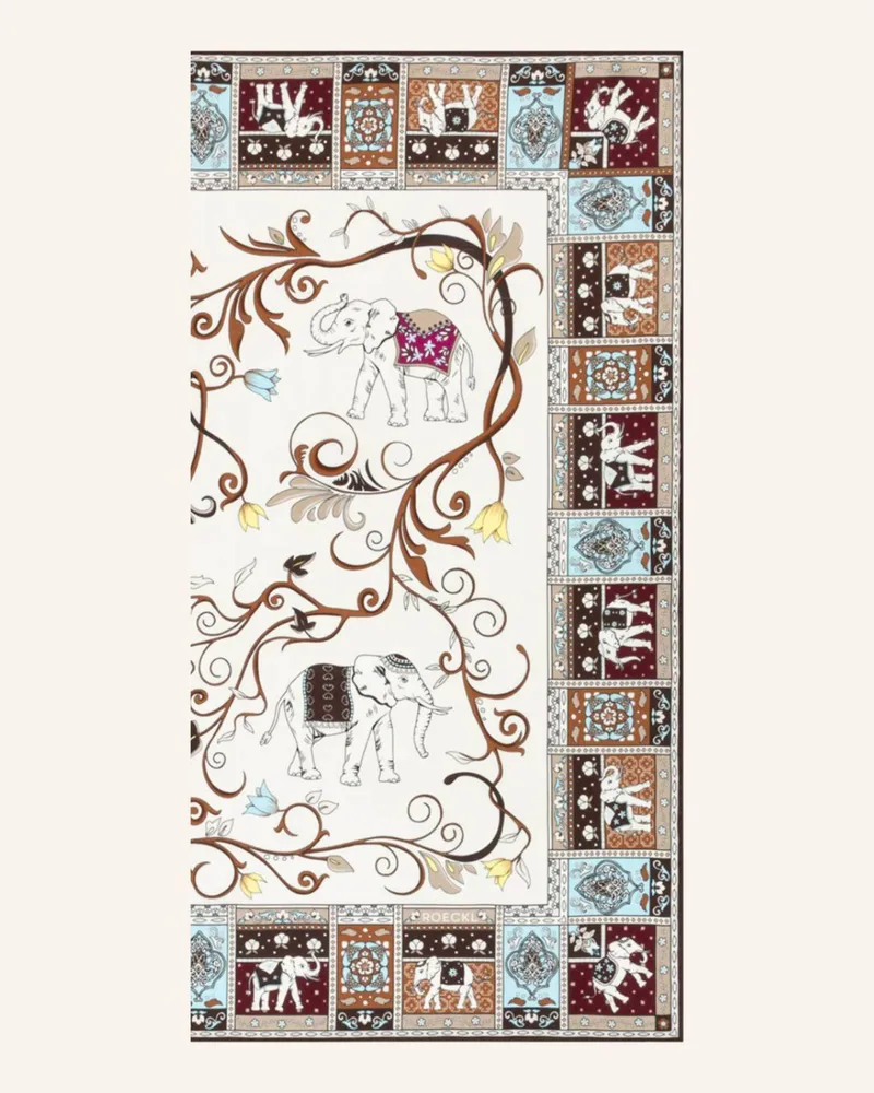 Roeckl Seidentuch Lucky Elephant beige Creme
