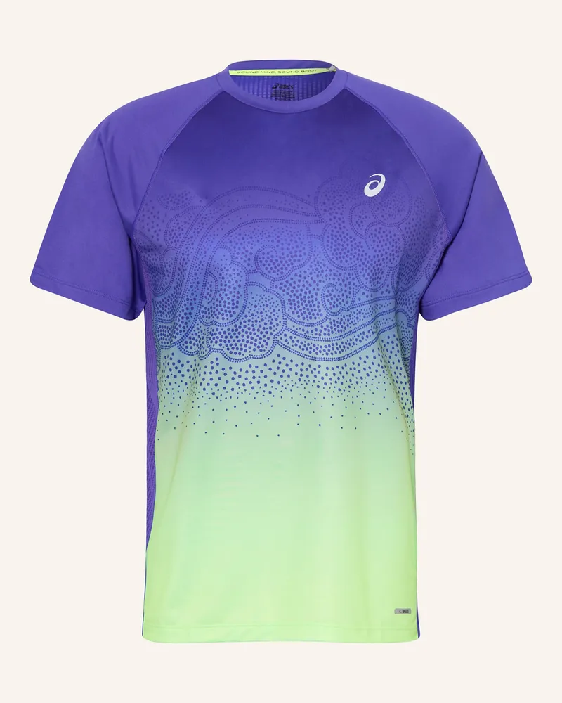 Asics Laufshirt Road Fade blau Blau