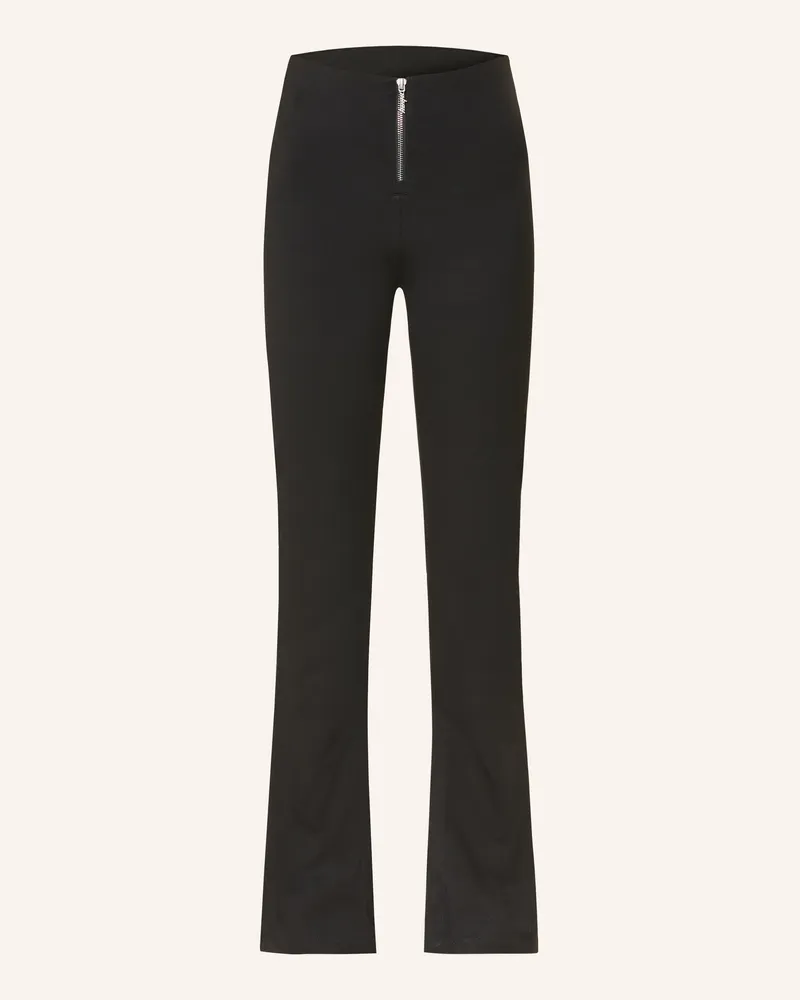 HUGO BOSS Bootcut-Hose Nuflare schwarz Schwarz