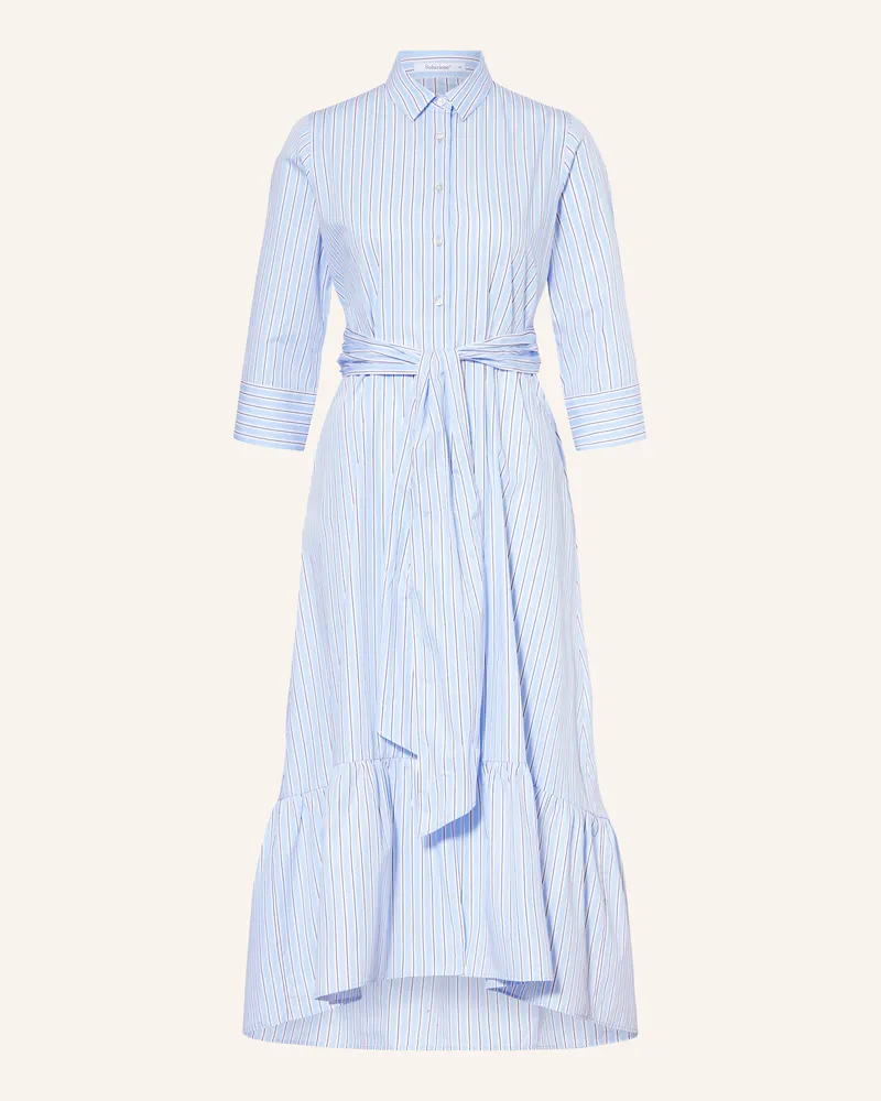 Soluzione Hemdblusenkleid Hellblau