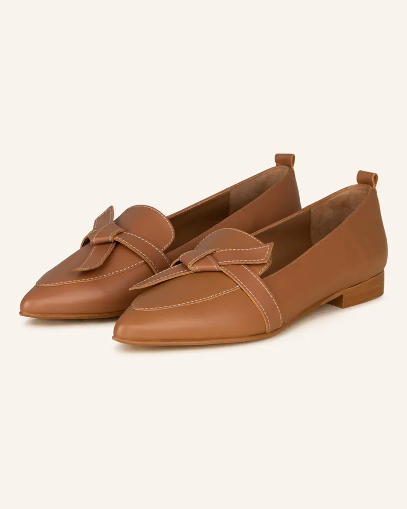 Flattered Slipper ALLY Cognac