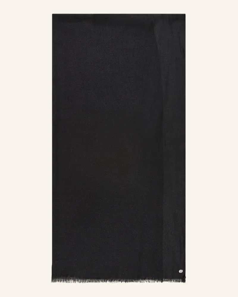 Fraas Schal mit Glitzergarn Schwarz