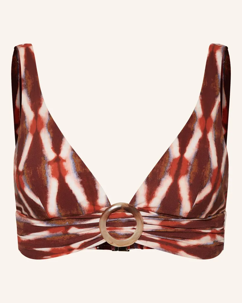 Maryan Mehlhorn Bralette-Bikini-Top Sanguine rot Dunkelrot