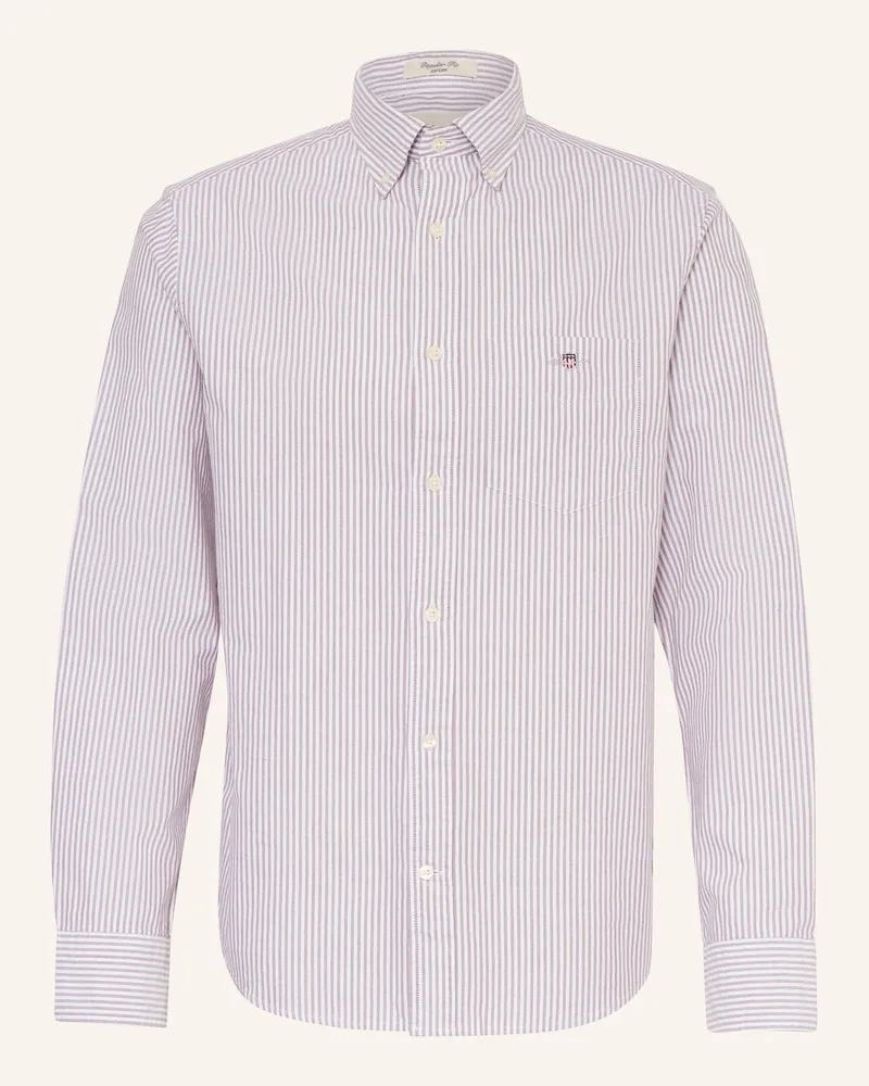 Gant Oxfordhemd Regular Fit Dunkelbraun