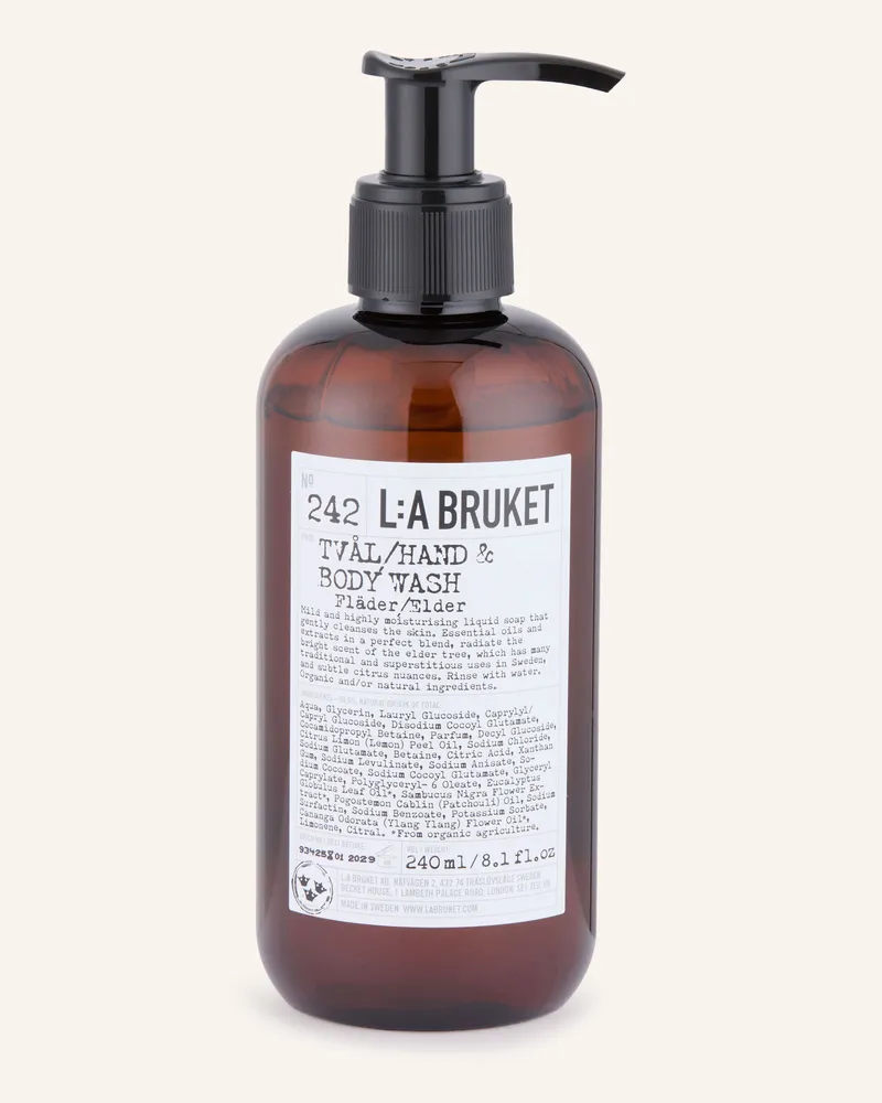 L:A Bruket Seife 242 Elder Volumen Braun