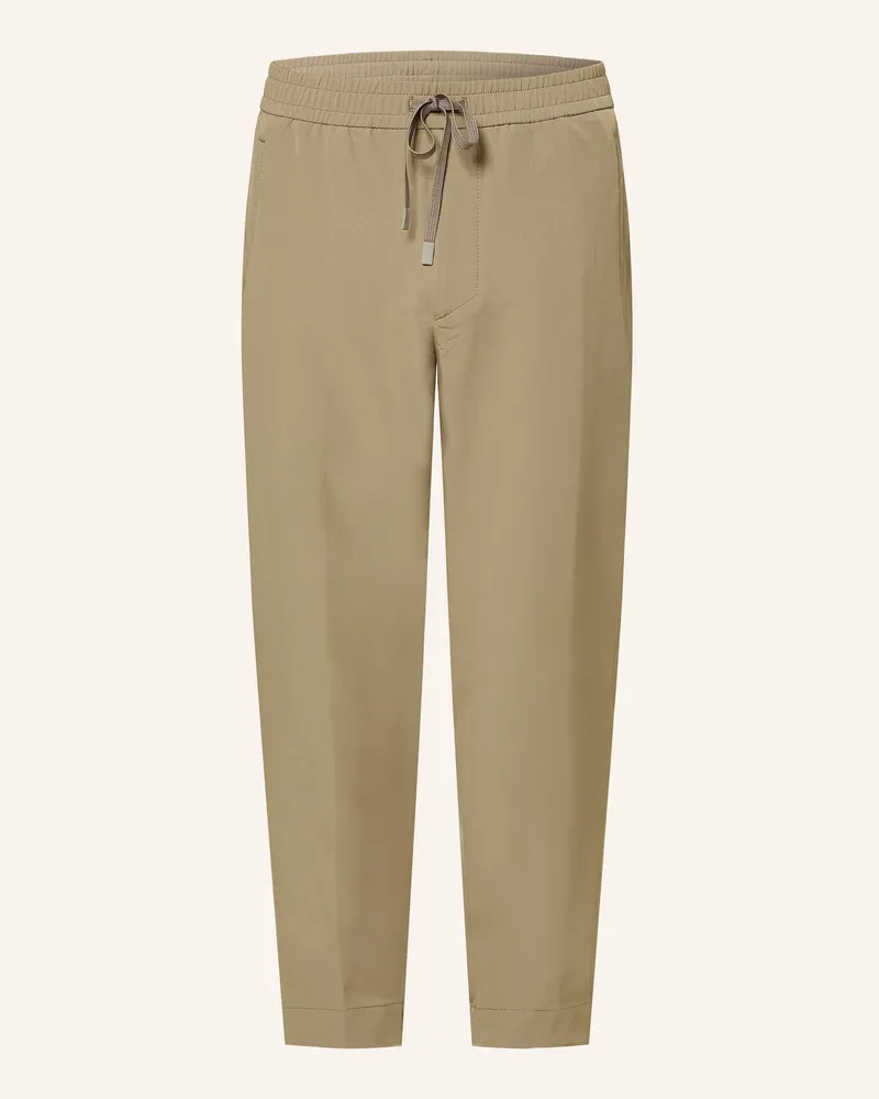HUGO BOSS Chino Flex Tapered Fit gruen Khaki