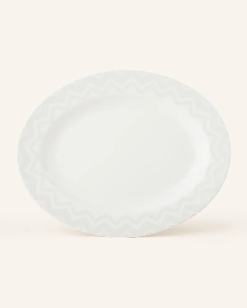 Missoni Home Servierplatte ZIG ZAG Creme