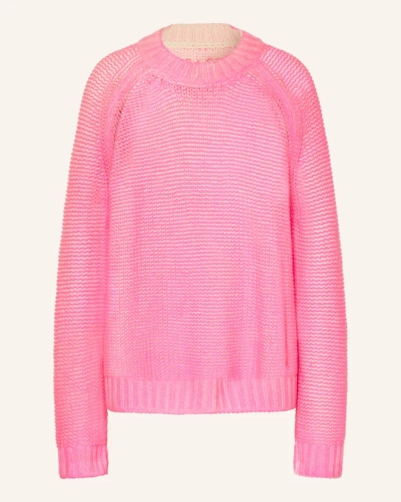 Grace Pullover mit Cashmere Neonpink