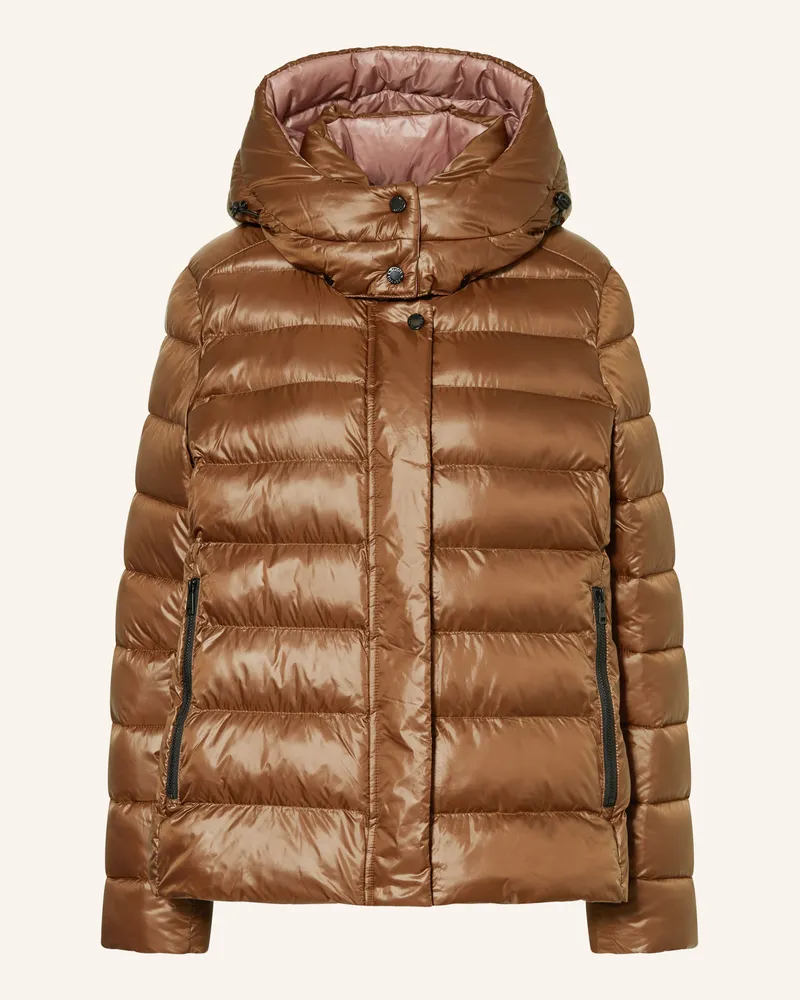 Fuchs Schmitt Steppjacke mit abnehmbarer Kapuze Braun