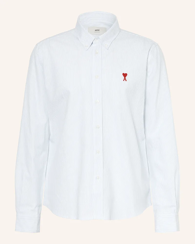 AMI Paris Hemd Comfort Fit blau Hellblau