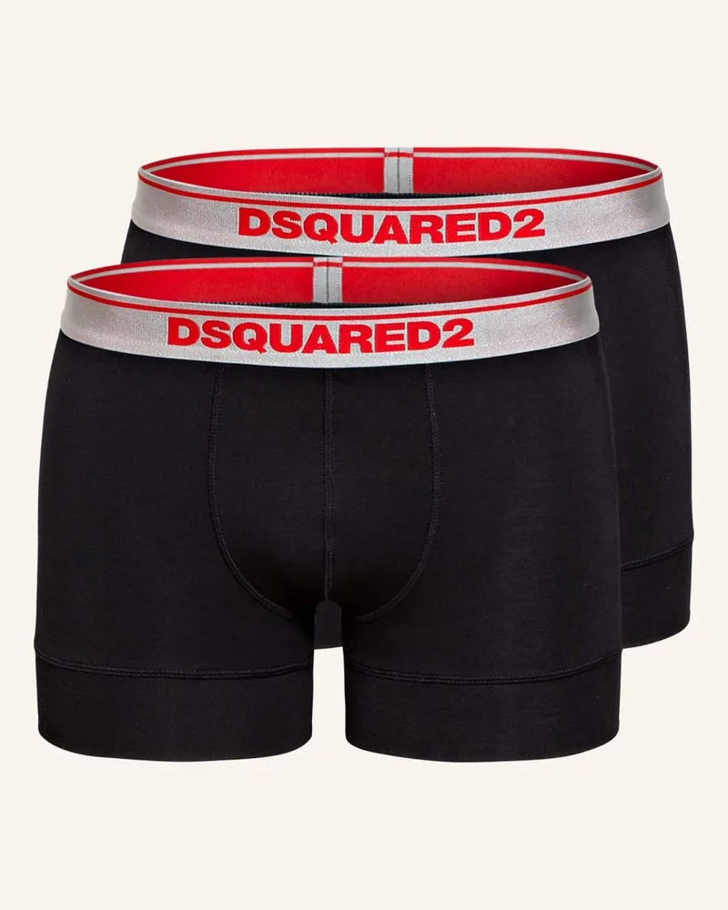 Dsquared2 2er-Pack Boxershorts Schwarz