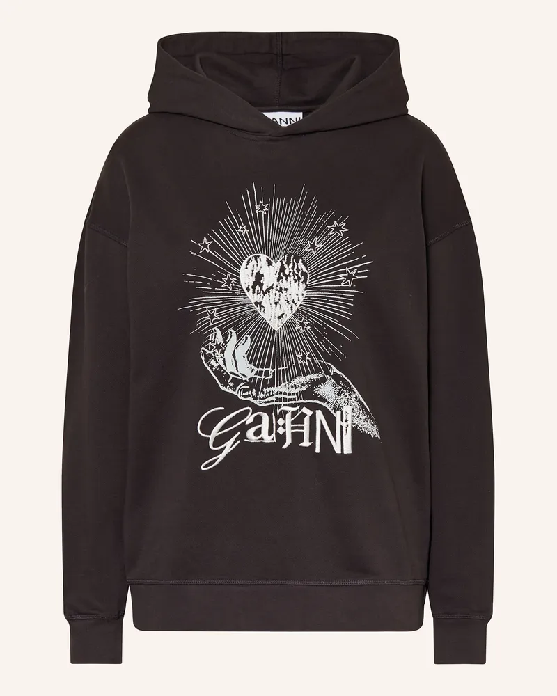 Ganni Hoodie ISOLI Schwarz