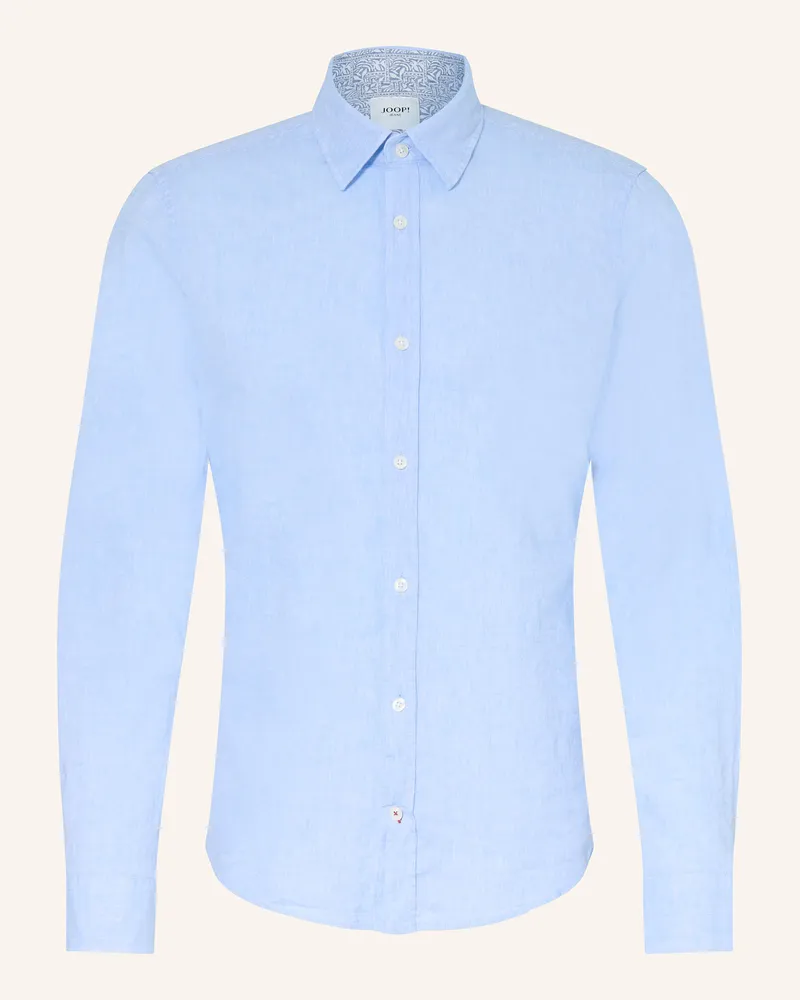JOOP! Hemd HANSON Slim Fit mit Leinen Hellblau