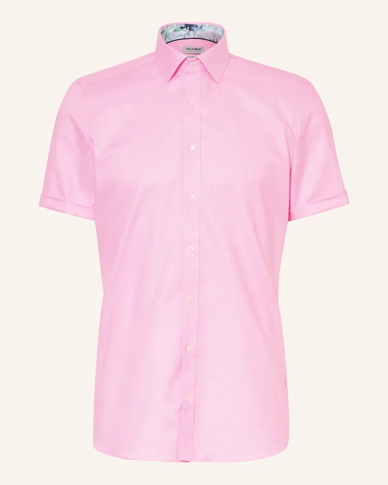 Olymp Kurzarm-Hemd Level Five body fit Pink