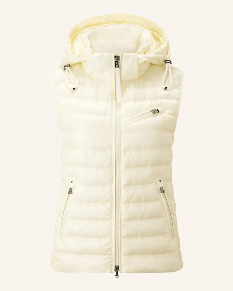 Bogner Daunenweste FLORISA mit abnehmbarer Kapuze Creme