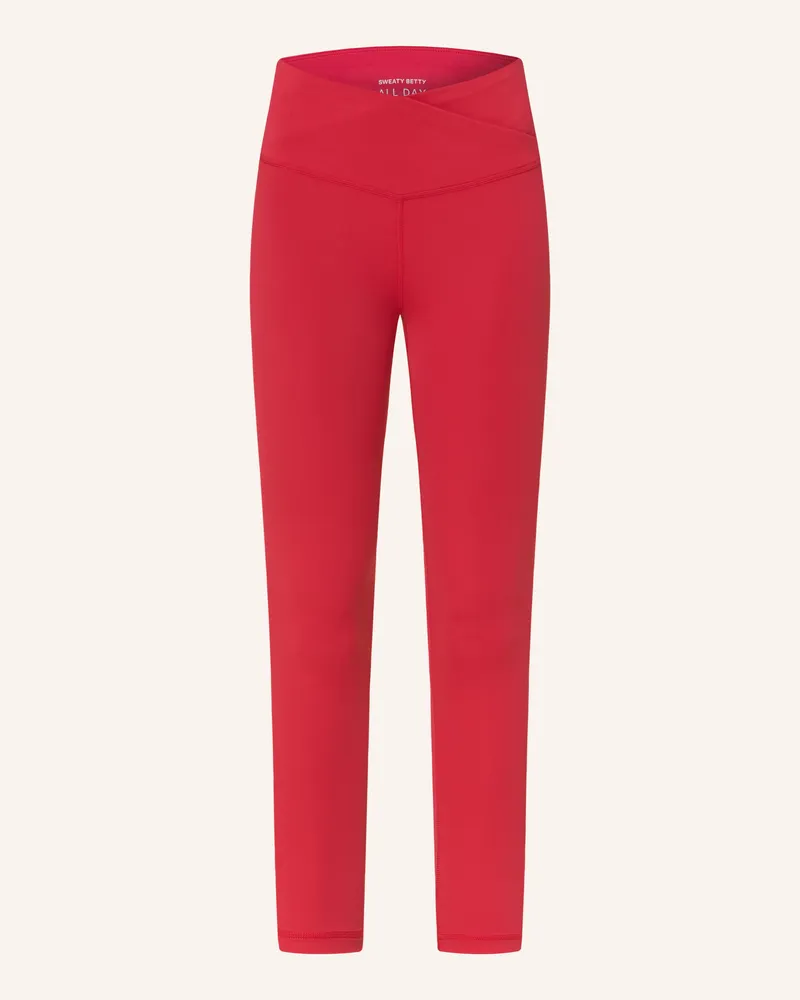 Sweaty Betty Tights All Day rot Rot