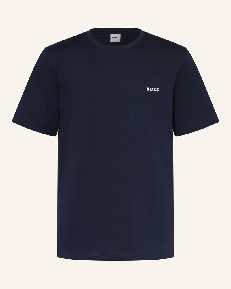 HUGO BOSS T-Shirt Logo Miini blau Dunkelblau