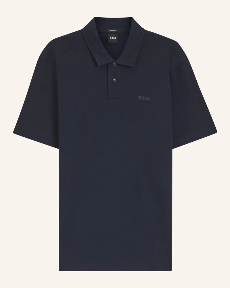 HUGO BOSS Poloshirt Pe_Slub_Z Regular Fit blau Dunkelblau