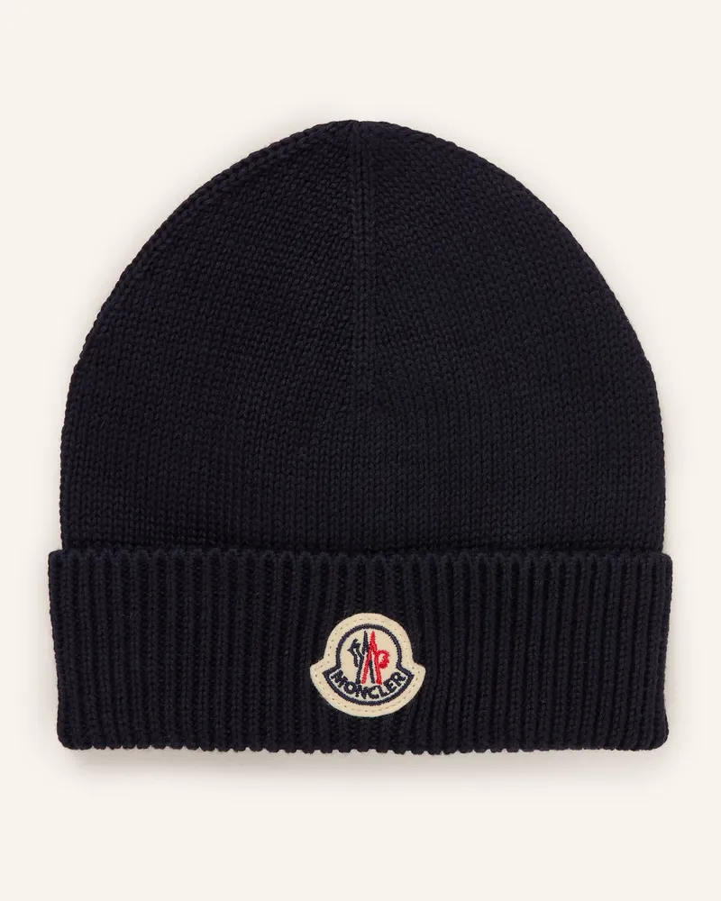 Moncler Mütze blau Dunkelblau