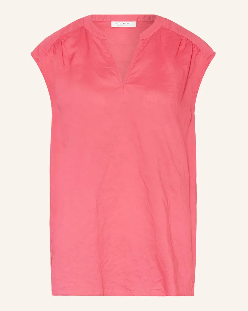 Eterna Bluse mit Leinen Pink