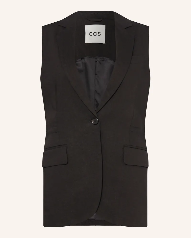 COS Blazerweste schwarz Schwarz