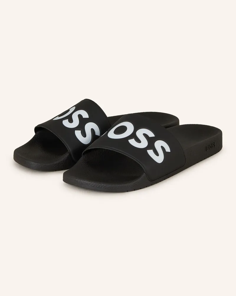 HUGO BOSS Pantoletten Aryeh schwarz Schwarz