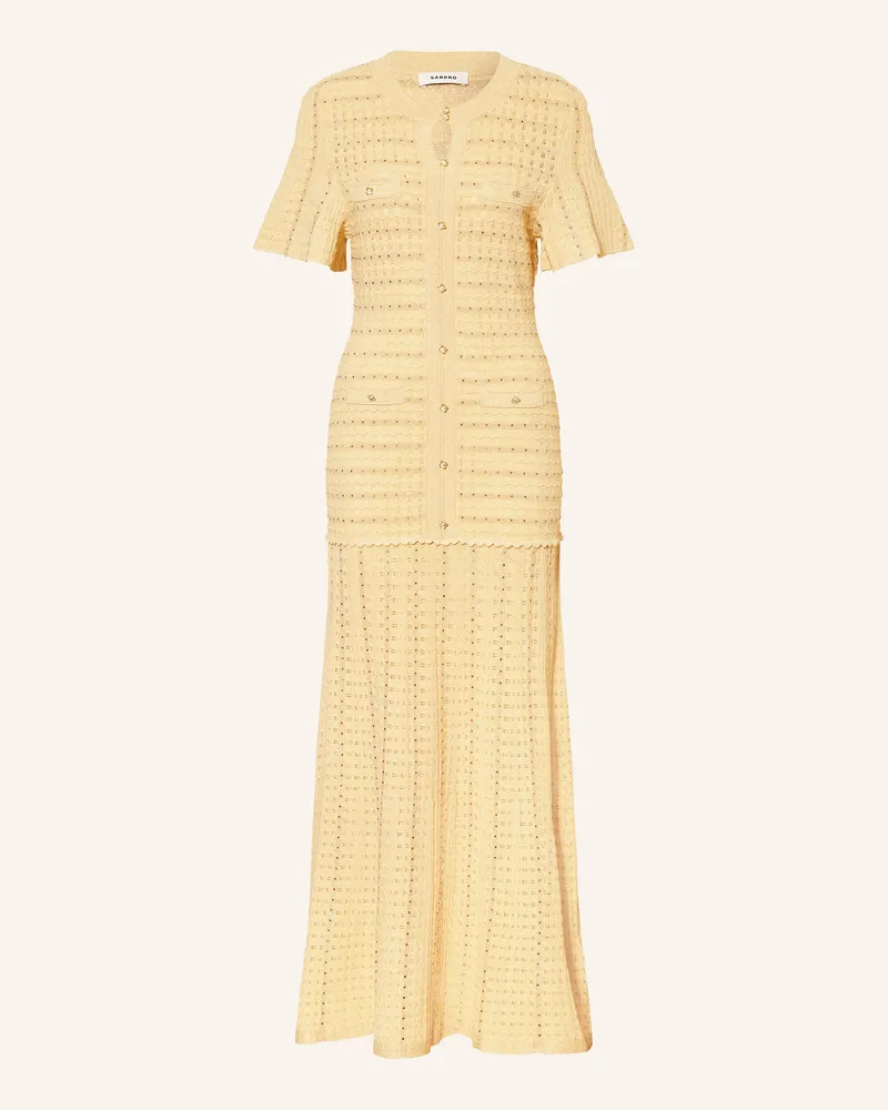 Sandro Strickkleid DIANE mit Glitzergarn Gold