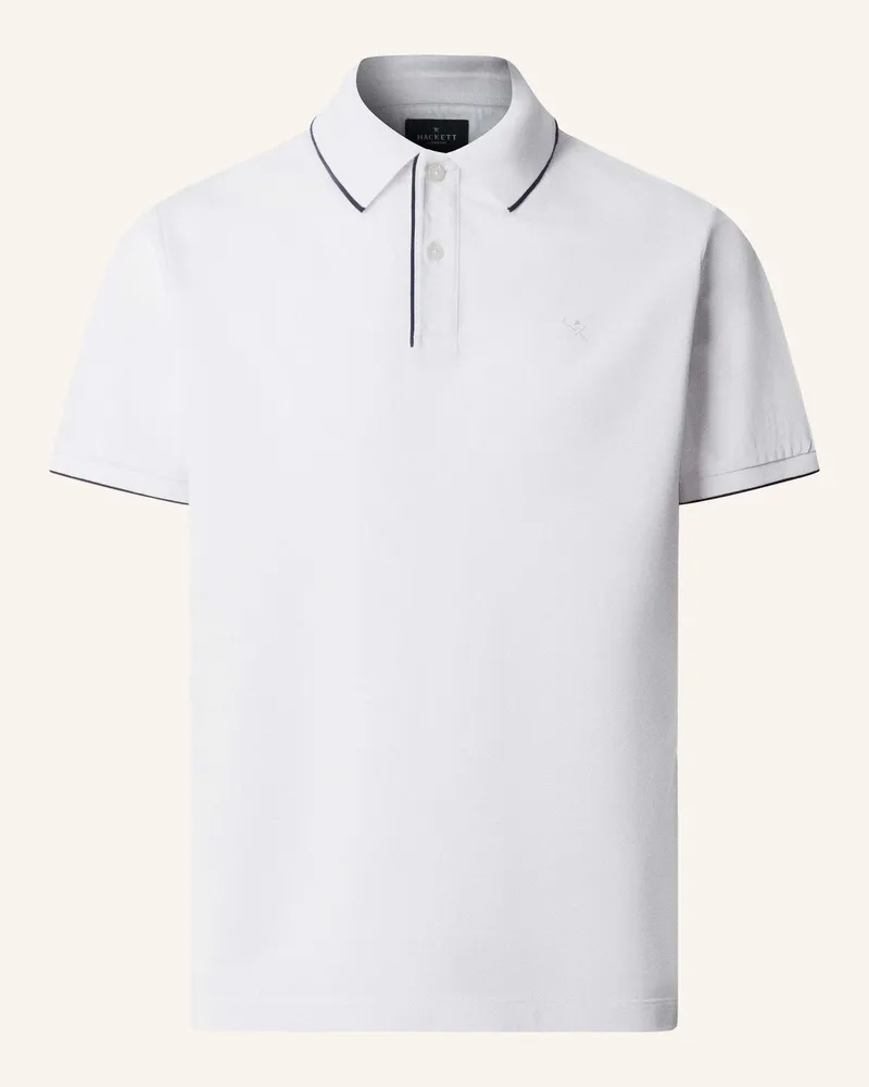 Hackett Poloshirt Merc Pique Tip Polo weiss Weiss