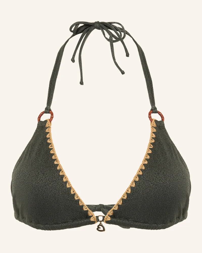 Banana Moon Triangel-Bikini-Top Santafe Yero gruen Khaki