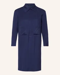 Emporio Armani Hemdblusenkleid Blau