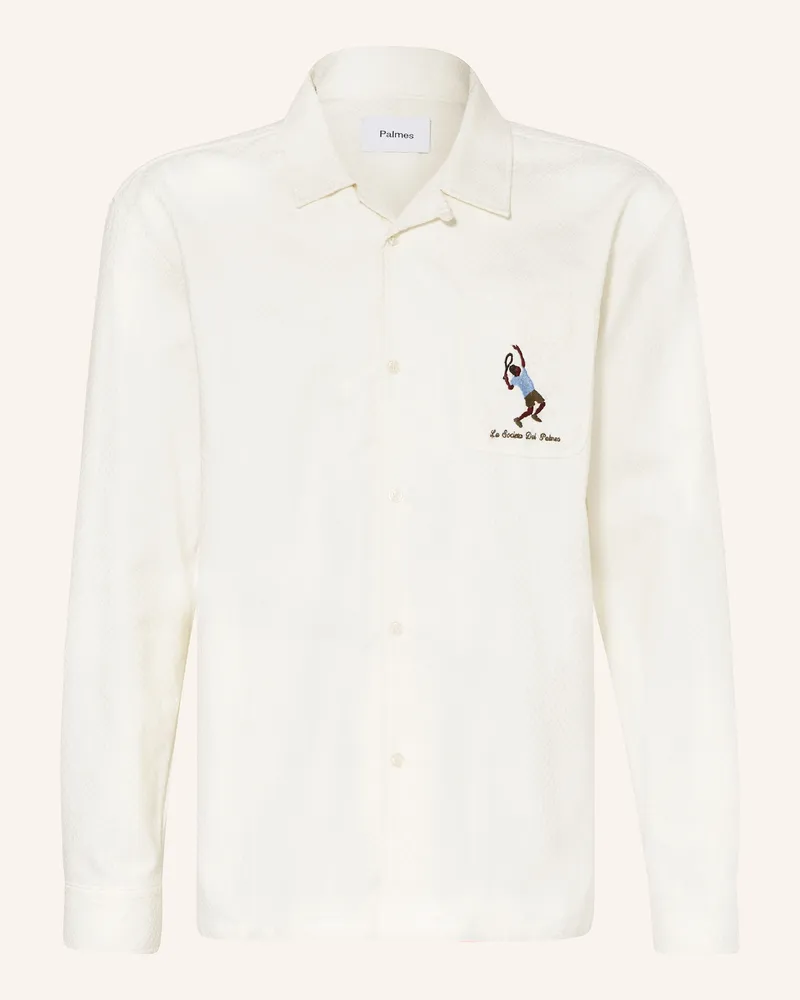 Palmes Hemd Societá Comfort Fit weiss Weiss